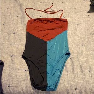 J Crew Color Block One Piece